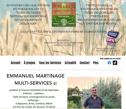 Emmanuel Martinage Multi-Services, Jardinier à Vaulx-Vraucourt