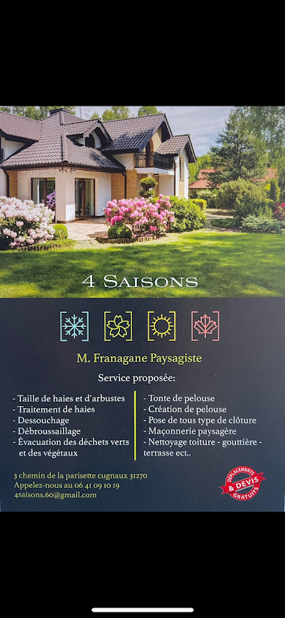 4 Saisons - Paysagistes & Élagage Jardinier à Cugnaux